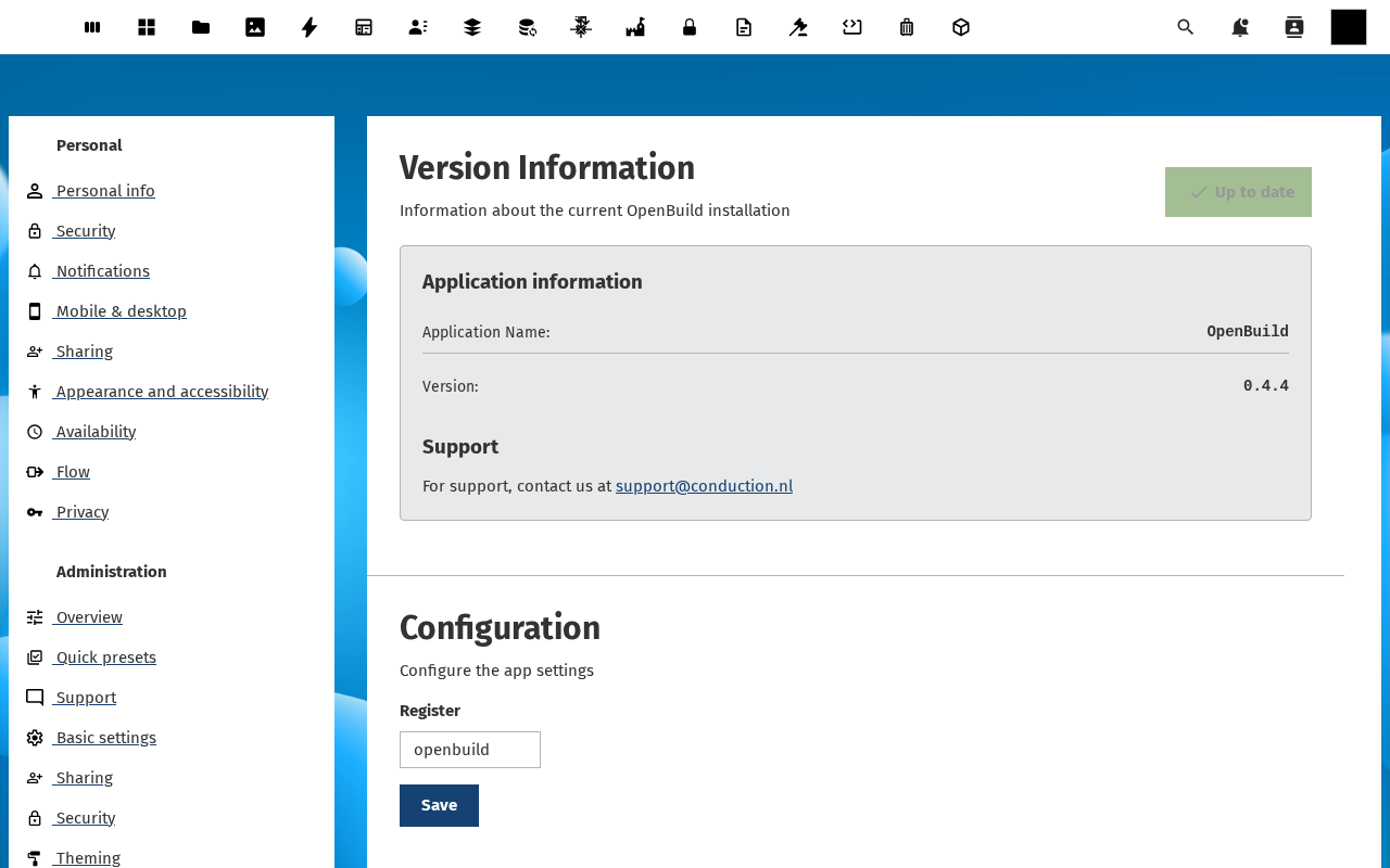 User can open builder