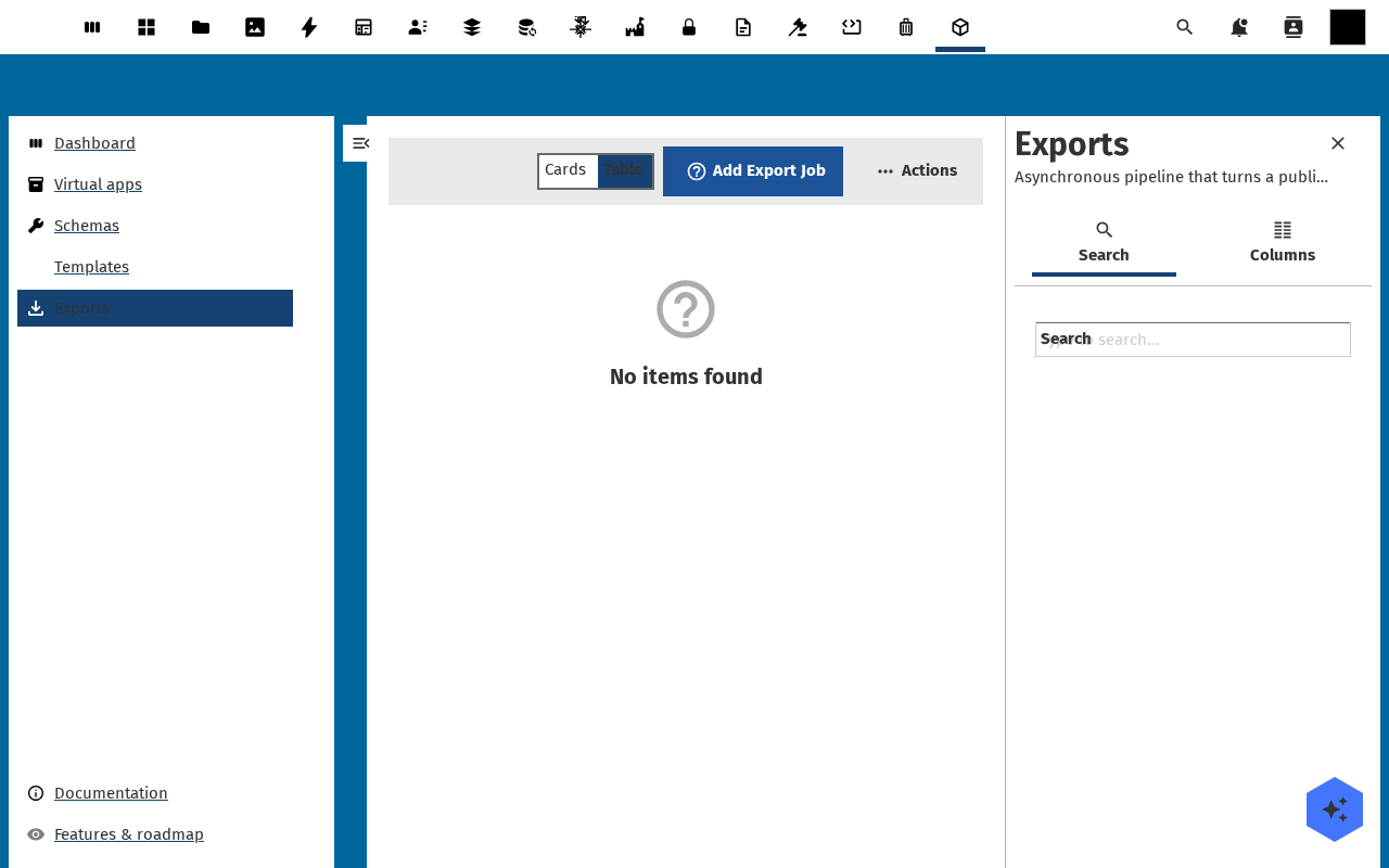 Export completed